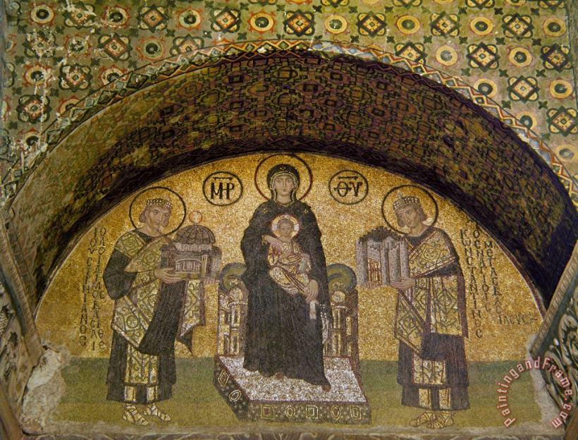 Hagia Sophia: Mosaic painting - Others Hagia Sophia: Mosaic Art Print