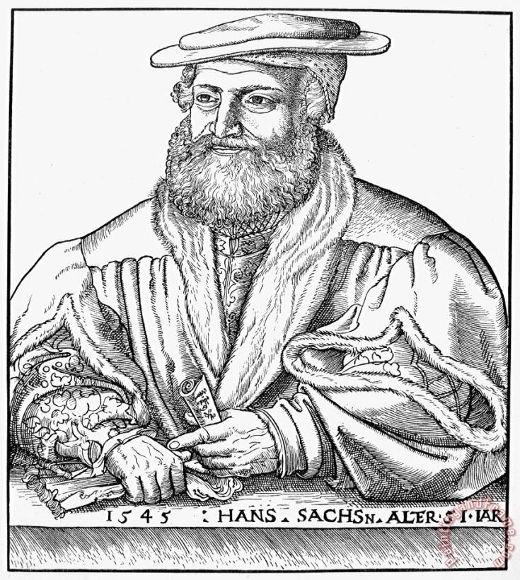 Others Hans Sachs (1494-1576) Art Painting