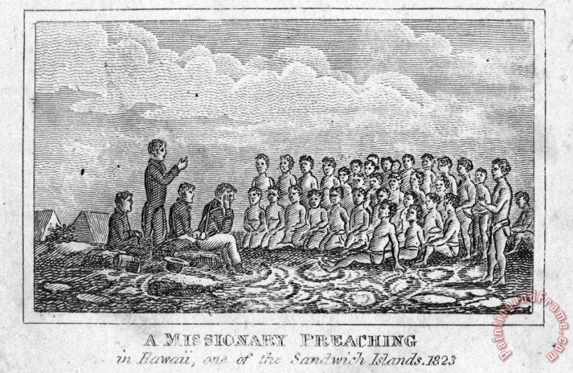 Hawaiian Missionary, 1823 painting - Others Hawaiian Missionary, 1823 Art Print