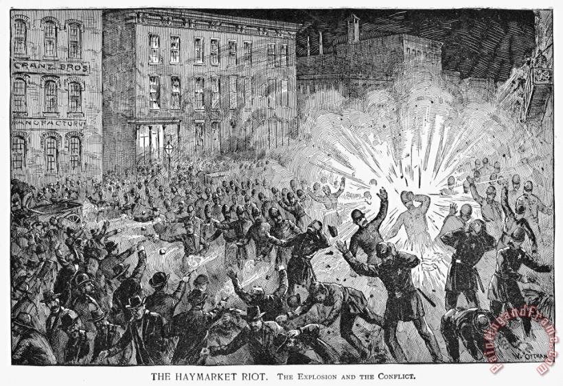 Others Haymarket Riot, 1886 Art Painting