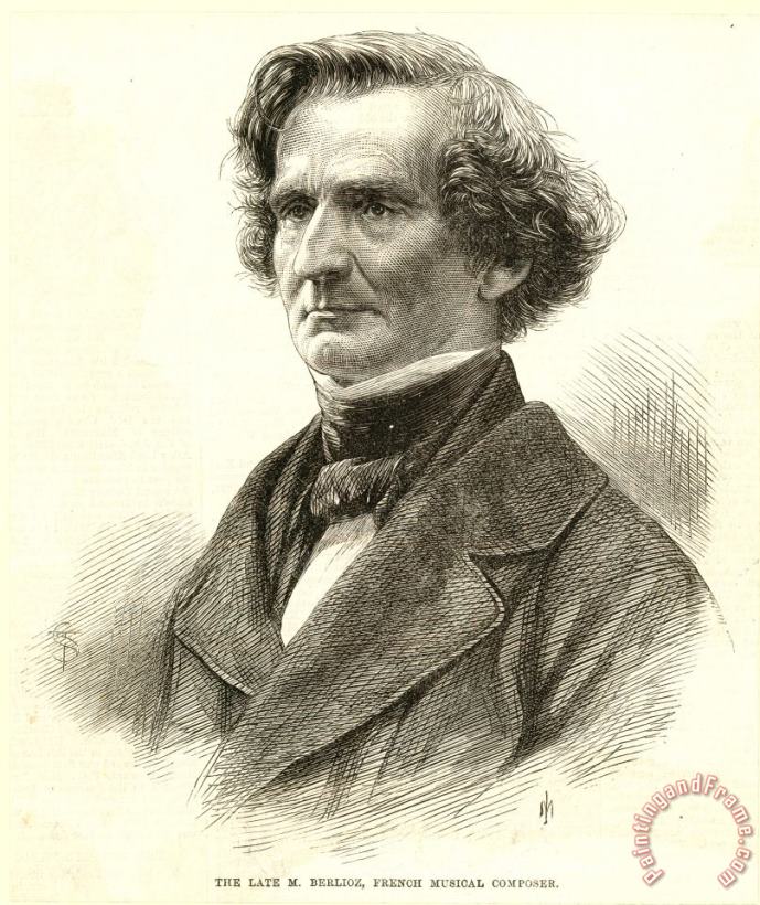 Others Hector Berlioz (1803-1869) Art Painting