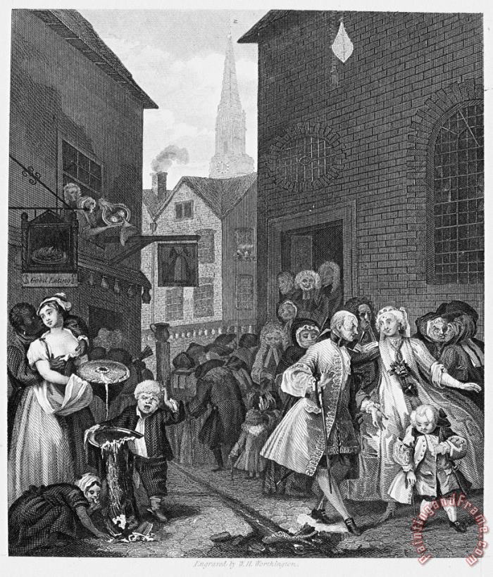Others Hogarth: Four Times Of Day Art Print