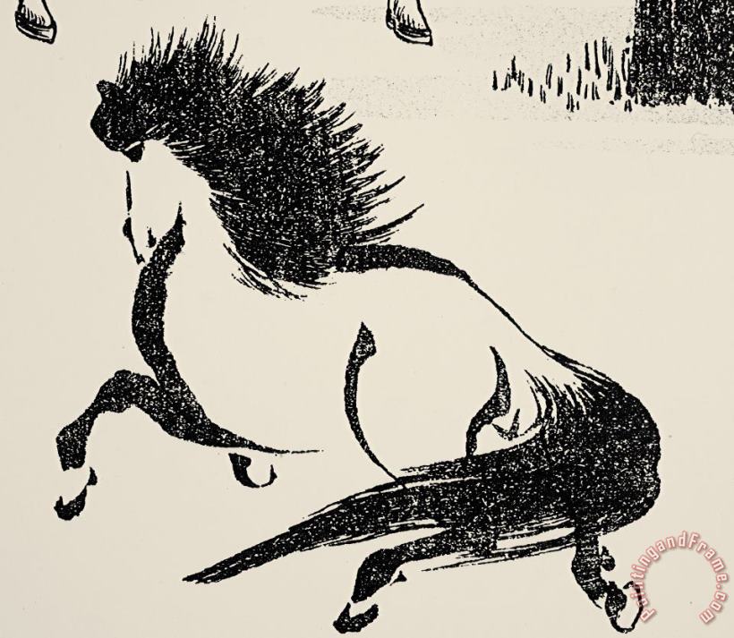HOKUSAI: HORSE, c1814 painting - Others HOKUSAI: HORSE, c1814 Art Print