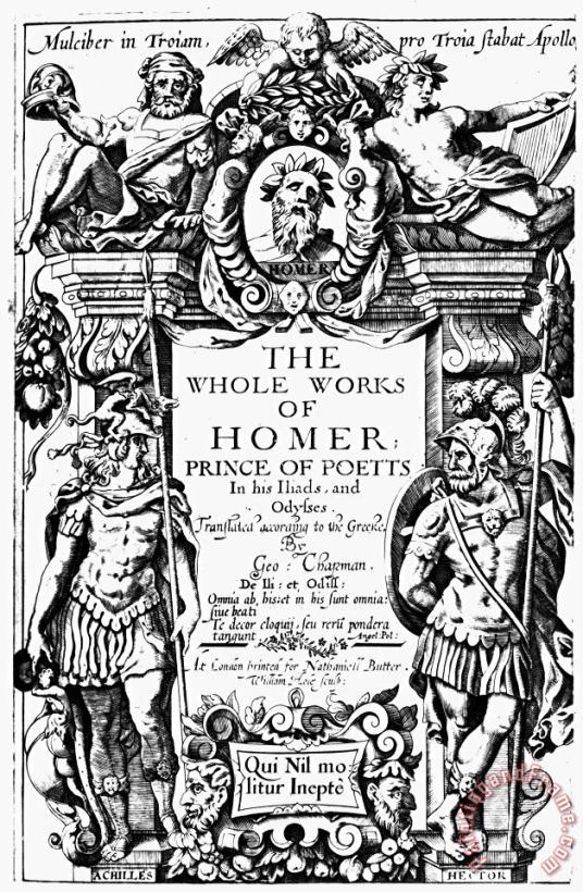 Homer Title Page, 1616 painting - Others Homer Title Page, 1616 Art Print