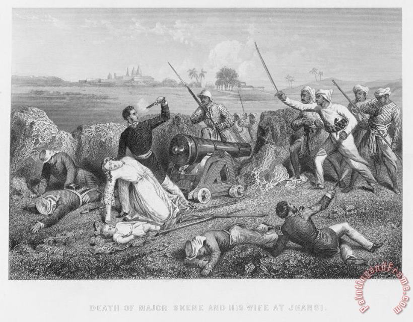 India: Sepoy Rebellion, 1857 painting - Others India: Sepoy Rebellion, 1857 Art Print