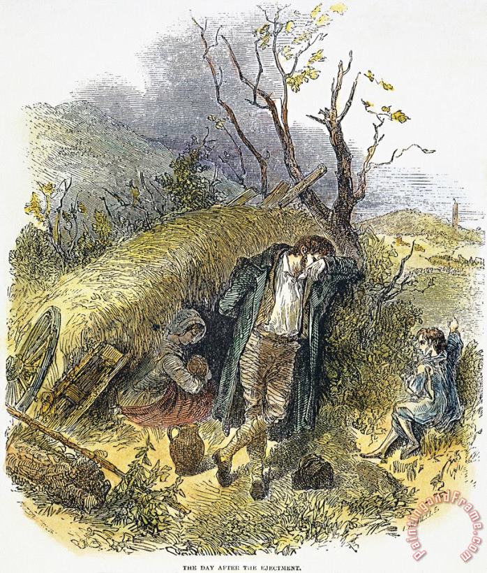 Irish Great Potato Famine painting - Others Irish Great Potato Famine Art Print
