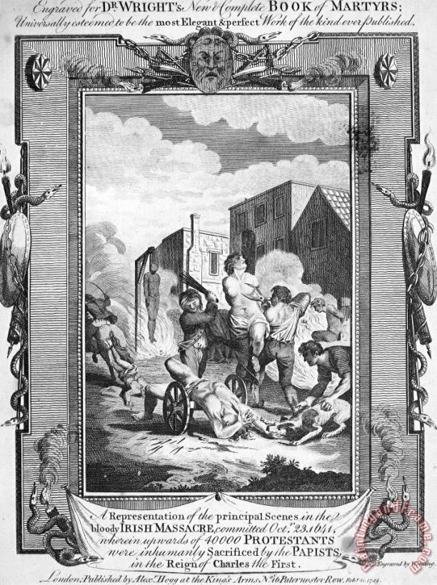 Irish Massacre, 1641 painting - Others Irish Massacre, 1641 Art Print