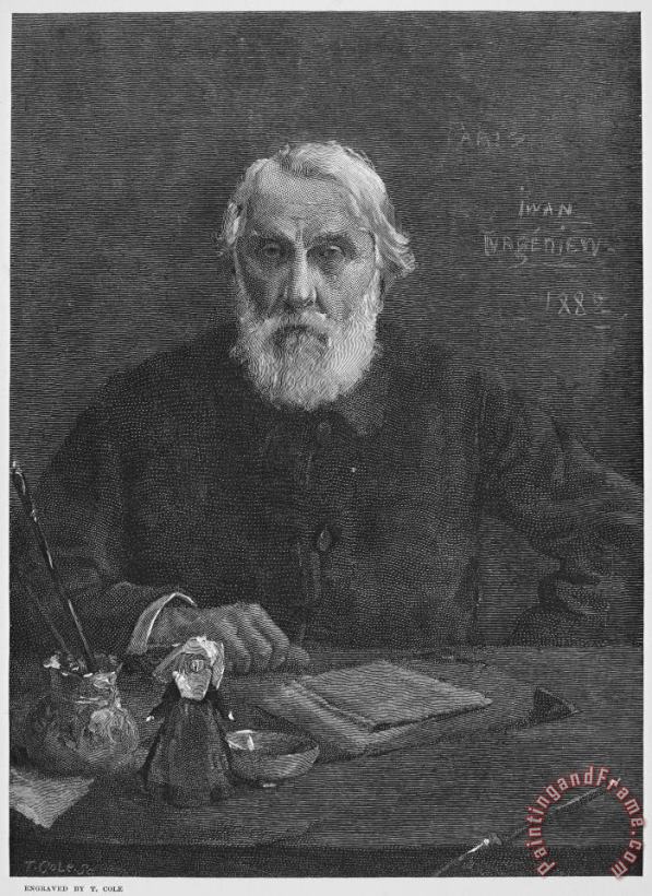 Ivan Turgenev (1818-1883) painting - Others Ivan Turgenev (1818-1883) Art Print