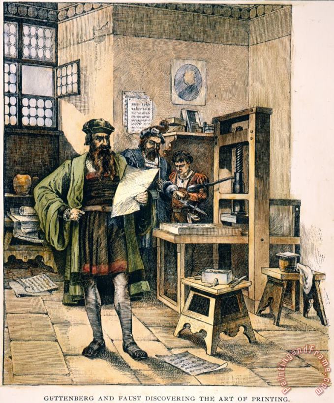 Others Johann Gutenberg Art Print