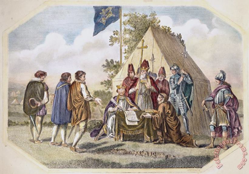 King John: Magna Carta painting - Others King John: Magna Carta Art Print