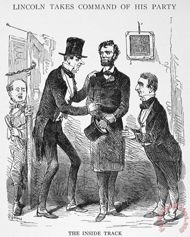 Lincoln: Cartoon, 1860 painting - Others Lincoln: Cartoon, 1860 Art Print