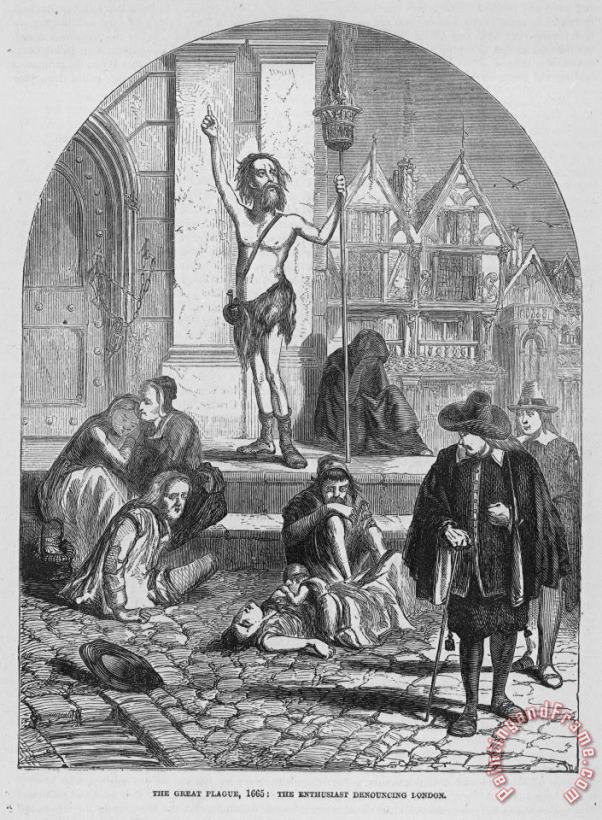 Others London Plague, 1665 Art Print