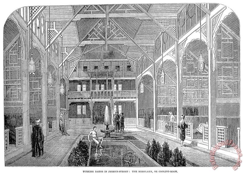 Others London: Turkish Bath, 1862 Art Painting