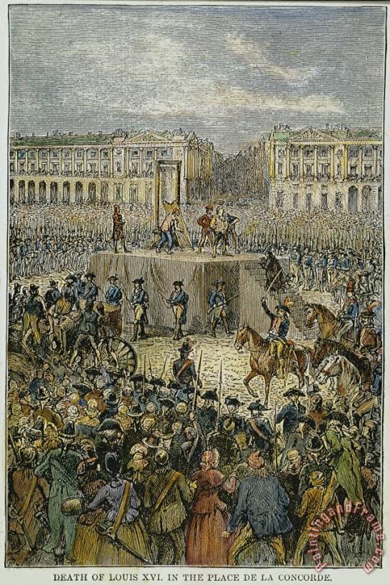 Louis Xvi: Execution, 1793 painting - Others Louis Xvi: Execution, 1793 Art Print