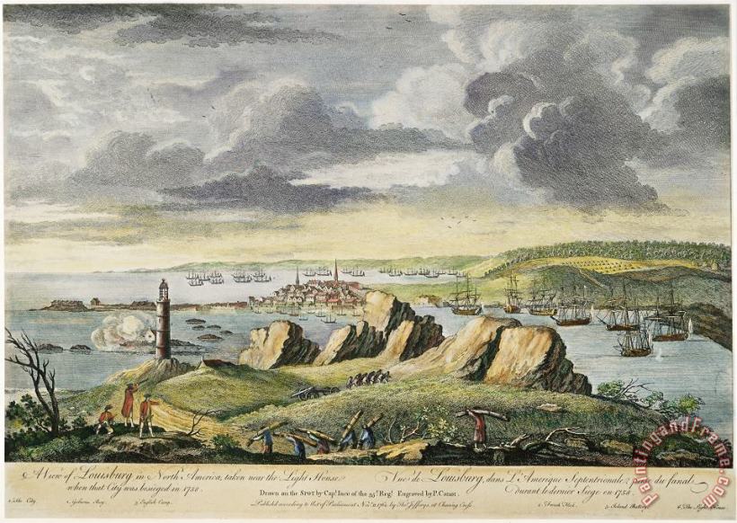 Others Louisbourg Siege, 1758 Art Painting