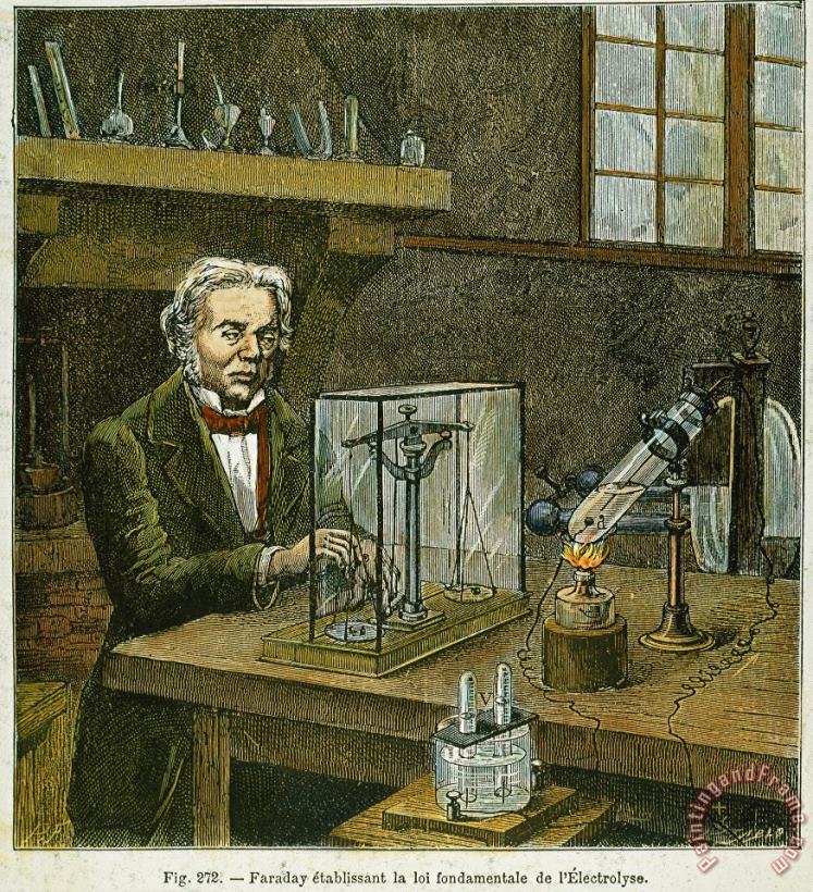 Others Michael Faraday (1791-1867) Art Painting
