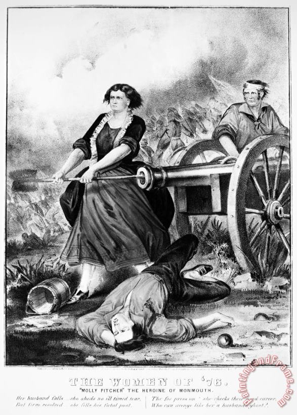 MOLLY PITCHER (c1754-1832) painting - Others MOLLY PITCHER (c1754-1832) Art Print