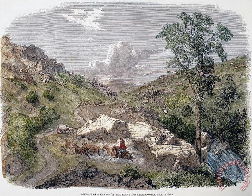 Others Mormons Emigrating, 1857 Art Print