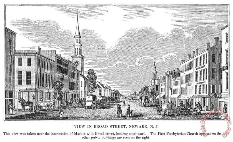 Others New Jersey: Newark, 1844 Art Painting