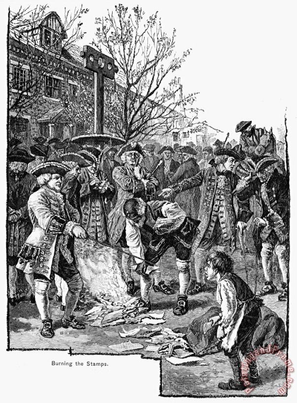 New York: Stamp Act, 1765 painting - Others New York: Stamp Act, 1765 Art Print
