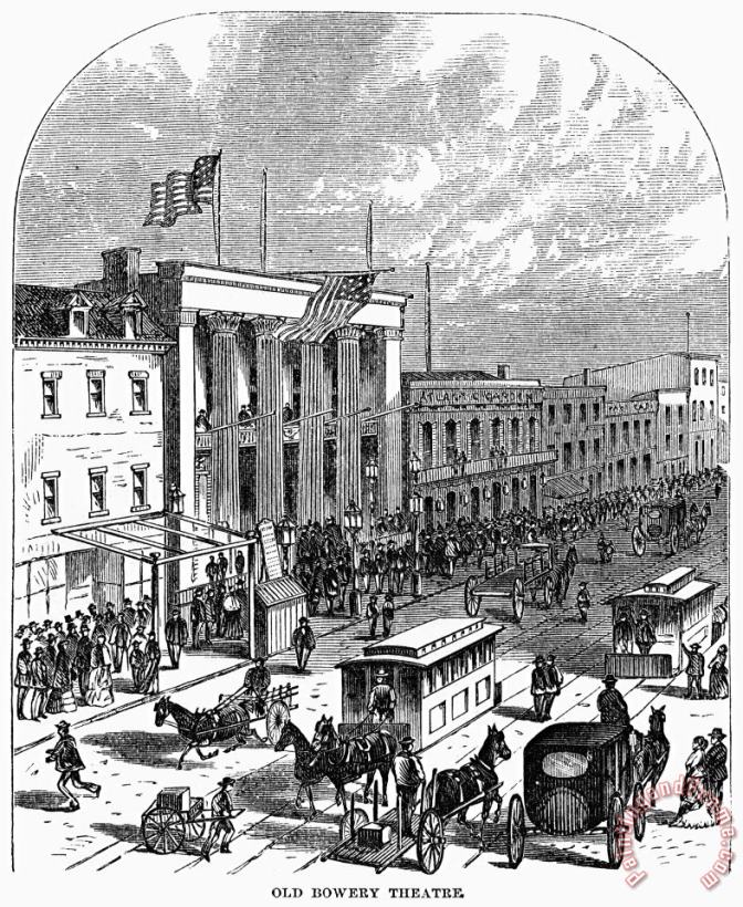 Others New York: The Bowery, 1871 Art Print