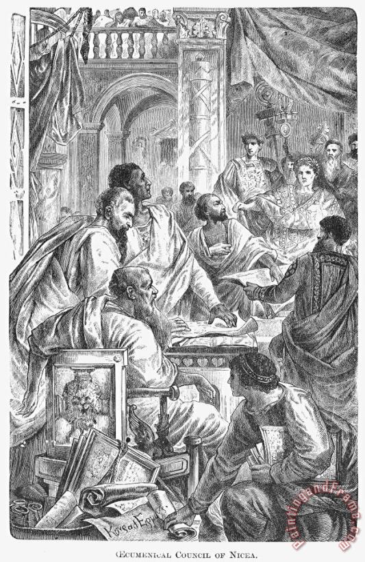 Nicaea Council, 325 A.d painting - Others Nicaea Council, 325 A.d Art Print
