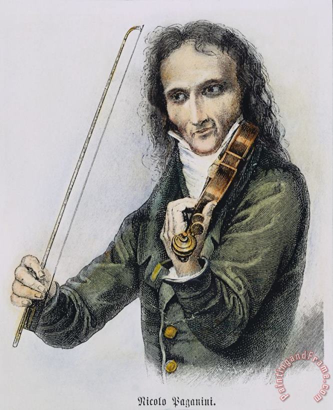 Others Nicolo Paganini (1782-1840) Art Print