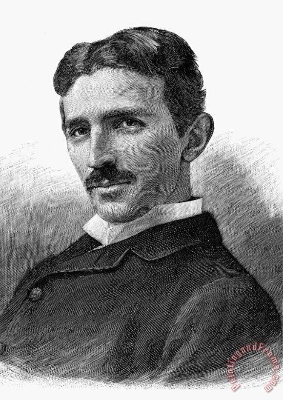 Others Nikola Tesla (1856-1943) Art Painting