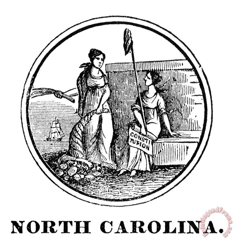 Others North Carolina State Seal Art Painting