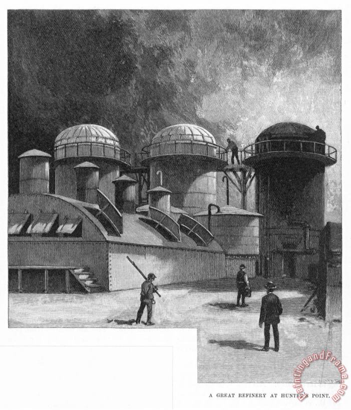 Others Oil Refinery, 1886 Art Painting