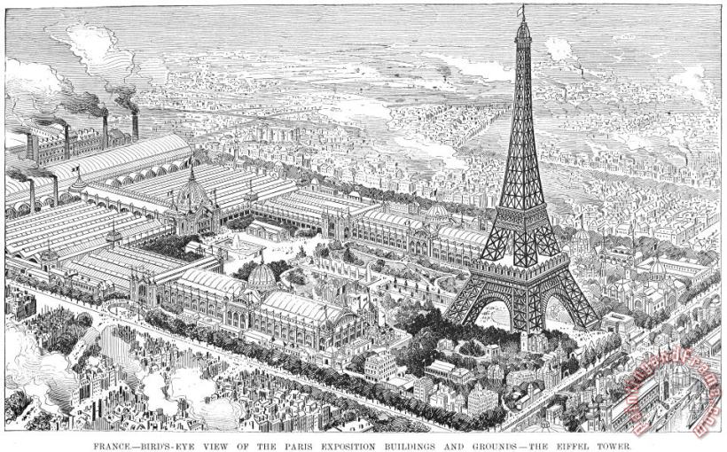 Paris Exposition, 1889 painting - Others Paris Exposition, 1889 Art Print