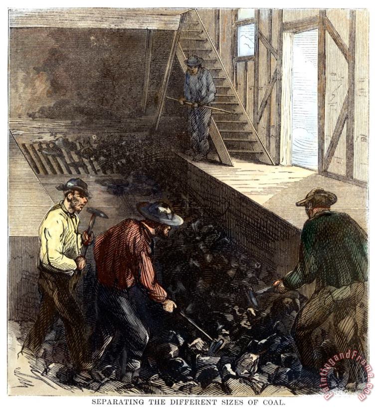 Penn.: Coal Mine, 1869 painting - Others Penn.: Coal Mine, 1869 Art Print