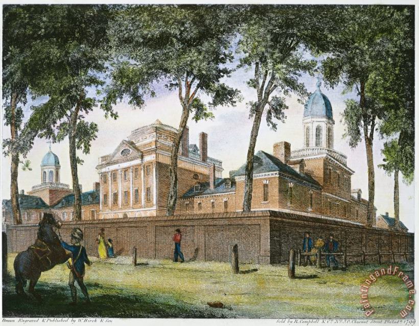 Others Philadelphia Hospital, 1799 Art Painting