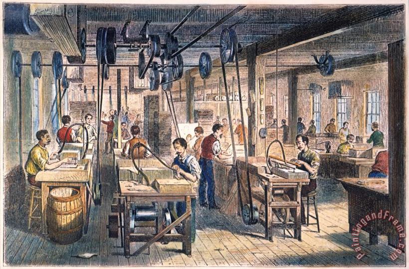 Others Piano Manufacturing, 1878 Art Print