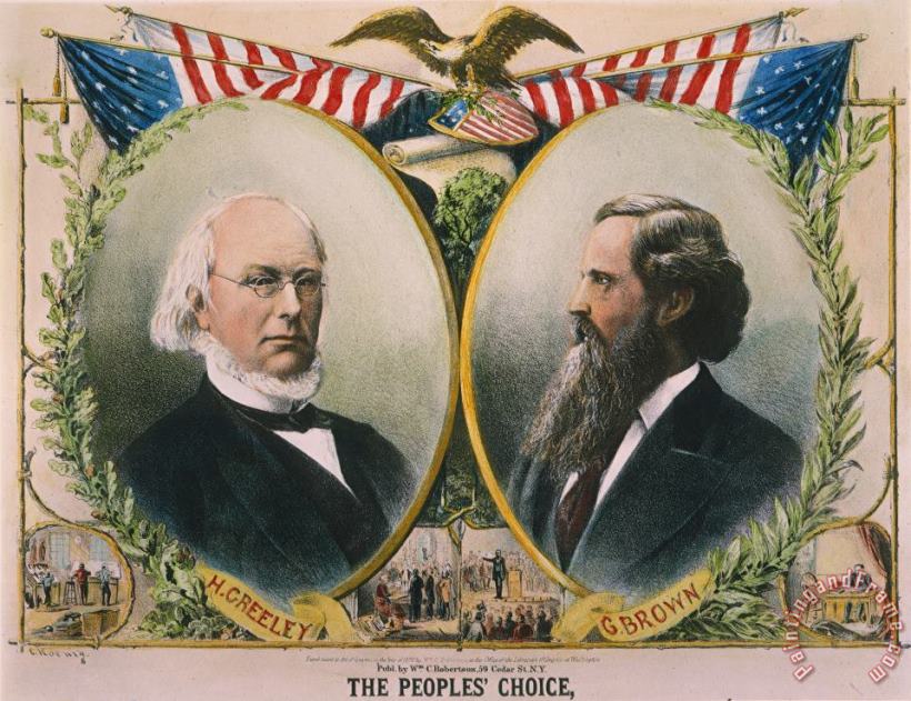 Presidential Campaign, 1872 painting - Others Presidential Campaign, 1872 Art Print
