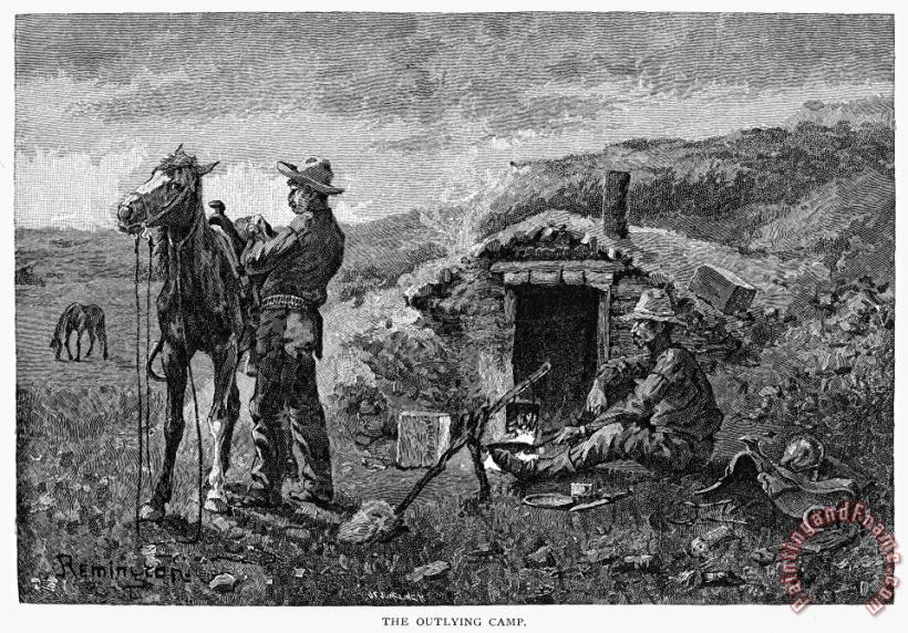 Others Remington: Cowboy, 1888 Art Painting