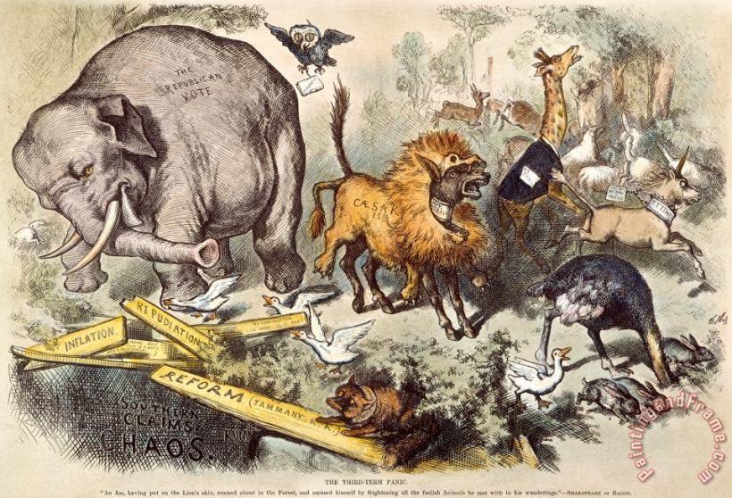 Others Republican Elephant, 1874 Art Painting