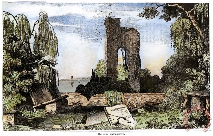 Ruins Of Jamestown painting - Others Ruins Of Jamestown Art Print