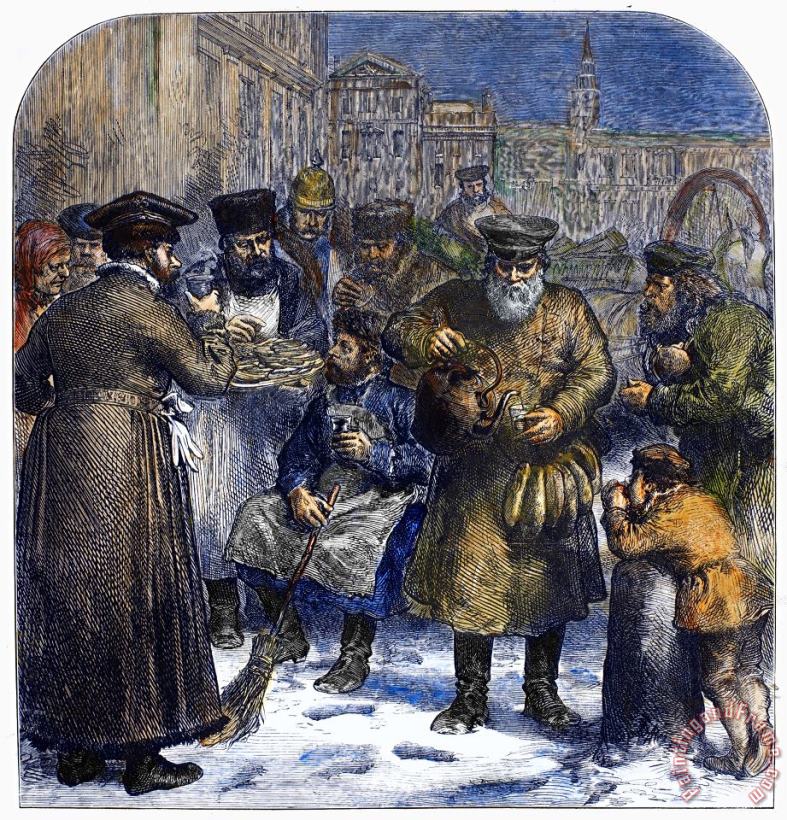 Others Russia: Tea Vendor, 1874 Art Painting