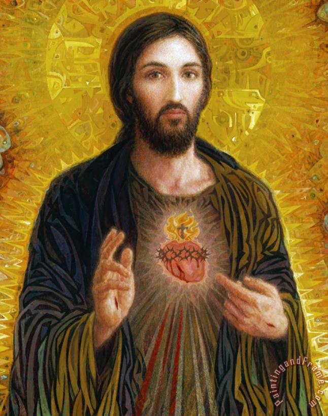 Sacred Heart of Jesus painting - Others Sacred Heart of Jesus Art Print
