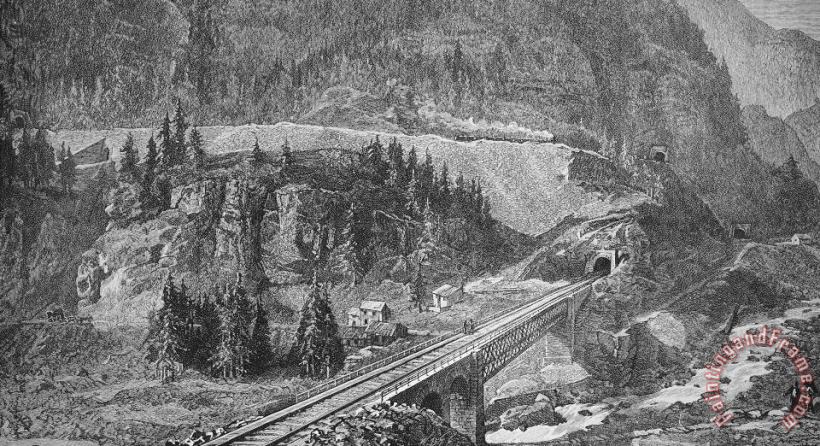 Others Saint Gotthard Tunnel Art Print