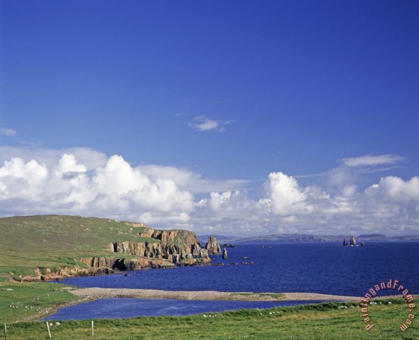 Others Scotland Shetland Islands Eshaness Cliffs Art Print