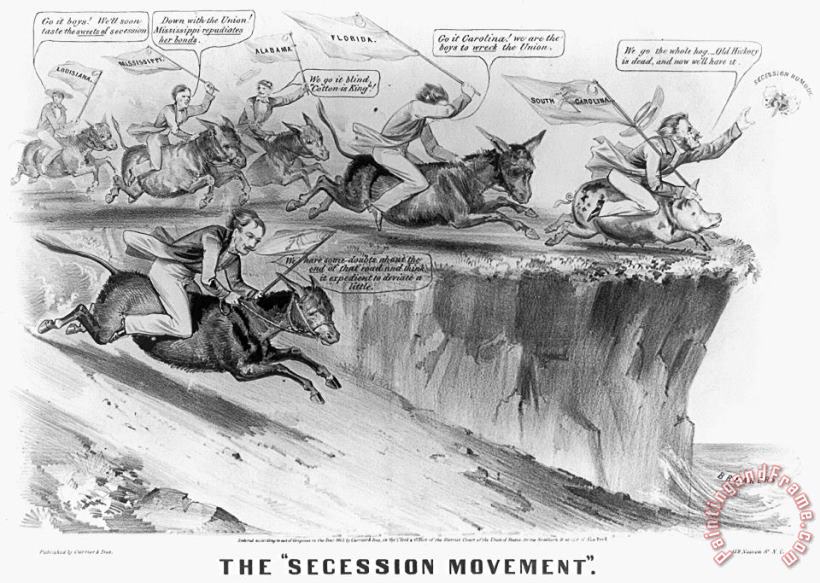 Others Secession Cartoon, 1861 Art Print