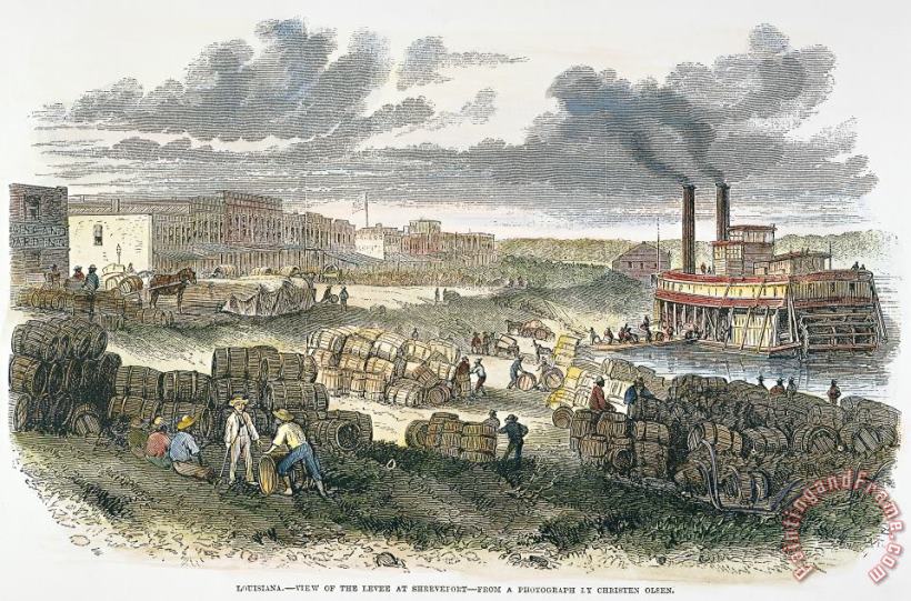 Others Shreveport Levee, 1872 Art Painting