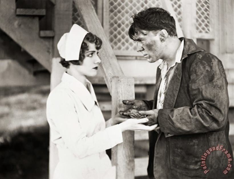 Silent Film Still: Doctor painting - Others Silent Film Still: Doctor Art Print