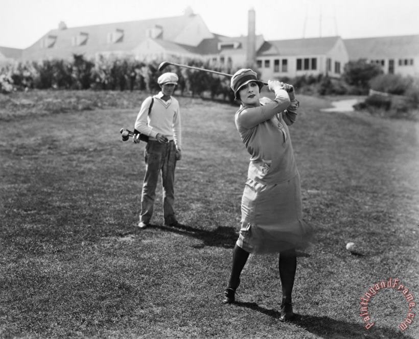 Others Silent Film Still: Golf Art Print