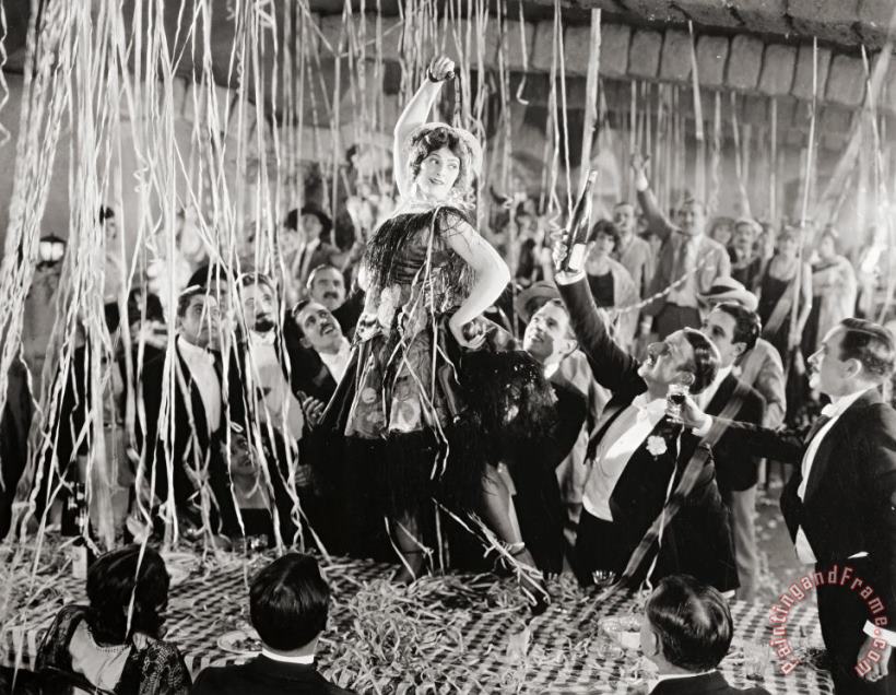 Silent Film Still: Parties painting - Others Silent Film Still: Parties Art Print