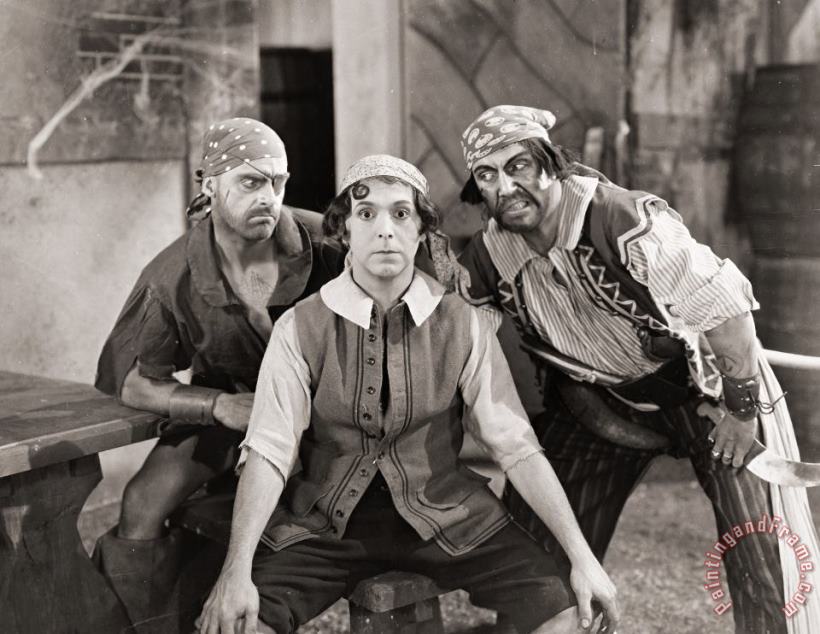 Silent Film Still: Pirates painting - Others Silent Film Still: Pirates Art Print