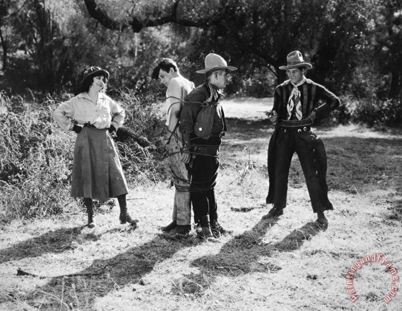 Silent Film Still: Western painting - Others Silent Film Still: Western Art Print