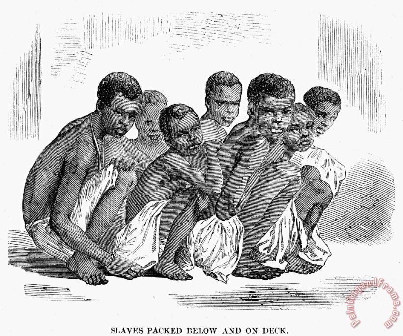 Slavery: Slave Ships, 1857 painting - Others Slavery: Slave Ships, 1857 Art Print